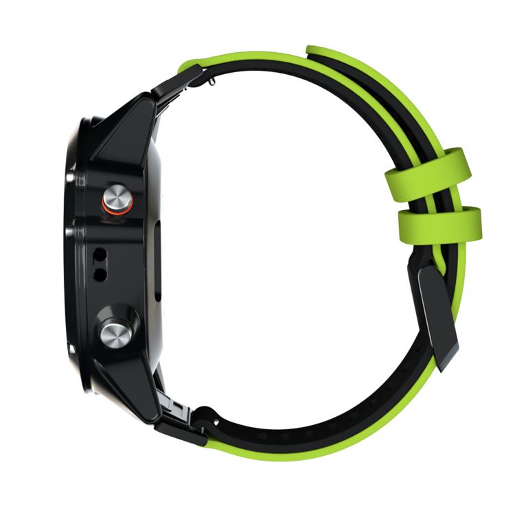 For Garmin QuickFit 26mm Kalebol Two-layer Silicone Watch Band(Green Black) - free shipping - PMc TechLife - Order now!