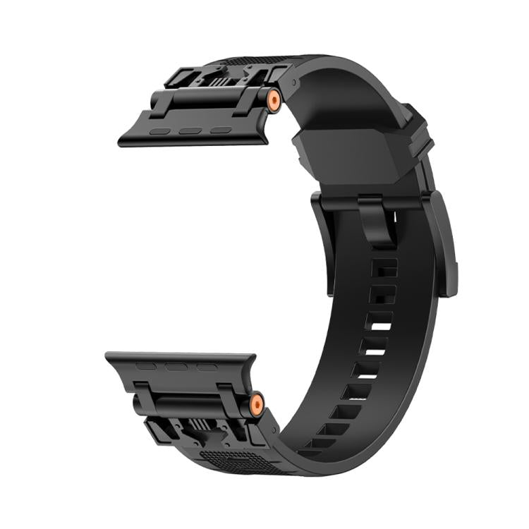 For Apple Watch 46mm / 49mm / 45mm / 44mm Kalebol Armor TPU Watch Band(Black) - free shipping - PMc TechLife - Order now!