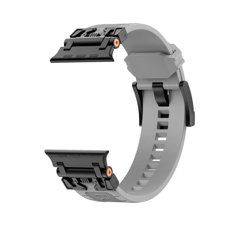 For Apple Watch 46mm / 49mm / 45mm / 44mm Kalebol Armor TPU Watch Band(Black Grey) - free shipping - PMc TechLife - Order now!