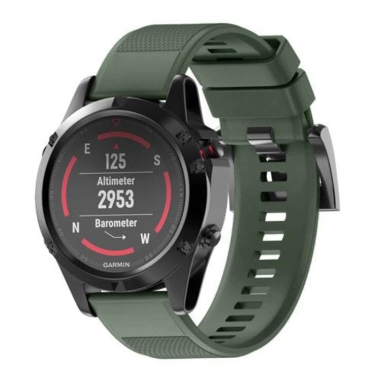 For Garmin QuickFit 22mm Kalebol Triangle Texture Silicone Watch Band(Army Green) - free shipping - PMc TechLife - Order now!