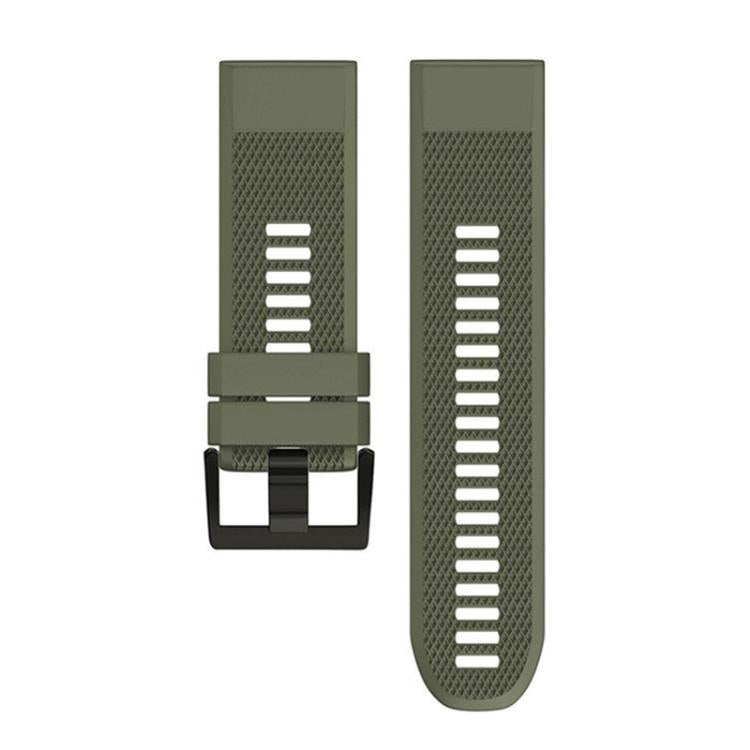 For Garmin QuickFit 22mm Kalebol Triangle Texture Silicone Watch Band(Army Green) - free shipping - PMc TechLife - Order now!