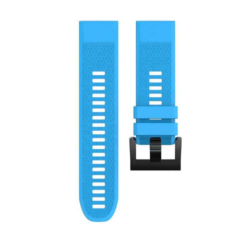 For Garmin QuickFit 22mm Kalebol Triangle Texture Silicone Watch Band(Sky Blue) - free shipping - PMc TechLife - Order now!