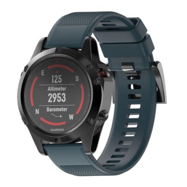 For Garmin QuickFit 26mm Kalebol Triangle Texture Silicone Watch Band(Navy Blue) - free shipping - PMc TechLife - Order now!