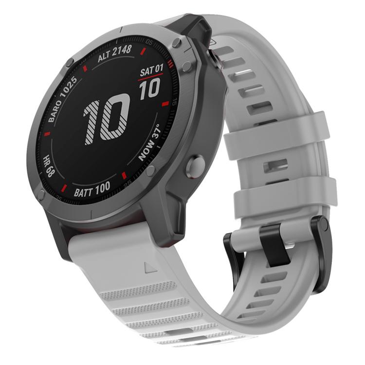 For Garmin QuickFit 22mm Kalebol Concave Texture Silicone Watch Band(Grey) - free shipping - PMc TechLife - Order now!