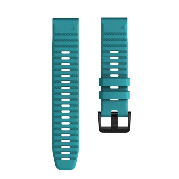 For Garmin QuickFit 22mm Kalebol Concave Texture Silicone Watch Band(Blue Green) - free shipping - PMc TechLife - Order now!