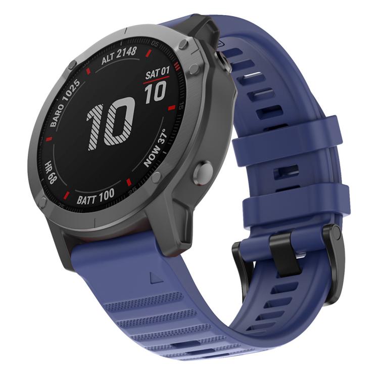 For Garmin QuickFit 22mm Kalebol Concave Texture Silicone Watch Band(Dark Blue) - free shipping - PMc TechLife - Order now!