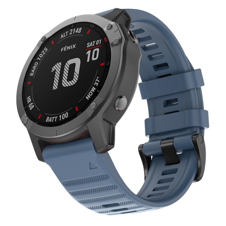 For Garmin QuickFit 22mm Kalebol Concave Texture Silicone Watch Band(Rock Blue) - free shipping - PMc TechLife - Order now!