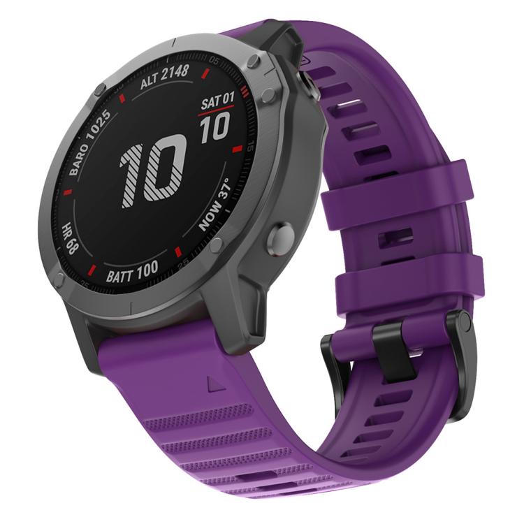 For Garmin QuickFit 22mm Kalebol Concave Texture Silicone Watch Band(Purple) - free shipping - PMc TechLife - Order now!