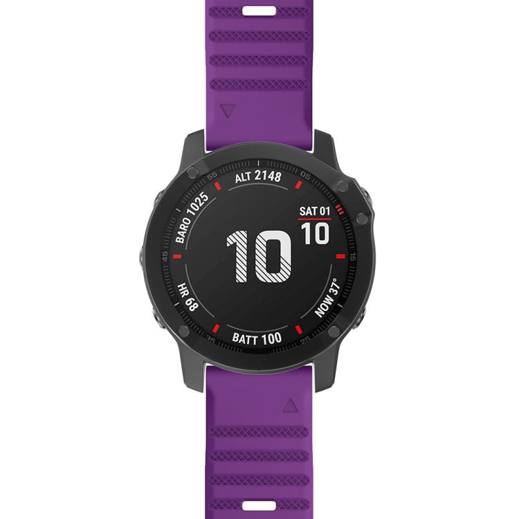 For Garmin QuickFit 22mm Kalebol Concave Texture Silicone Watch Band(Purple) - free shipping - PMc TechLife - Order now!