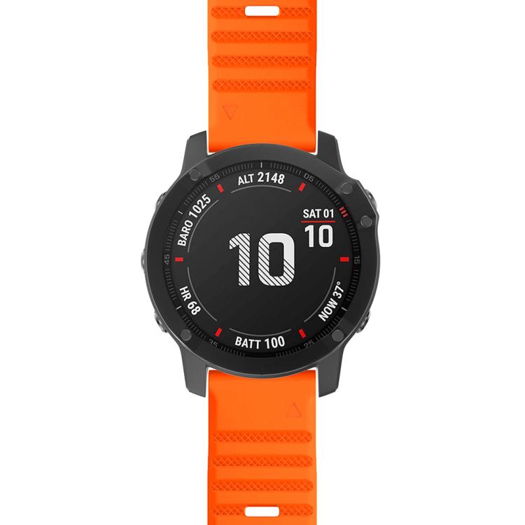 For Garmin QuickFit 26mm Kalebol Concave Texture Silicone Watch Band(Orange) - free shipping - PMc TechLife - Order now!