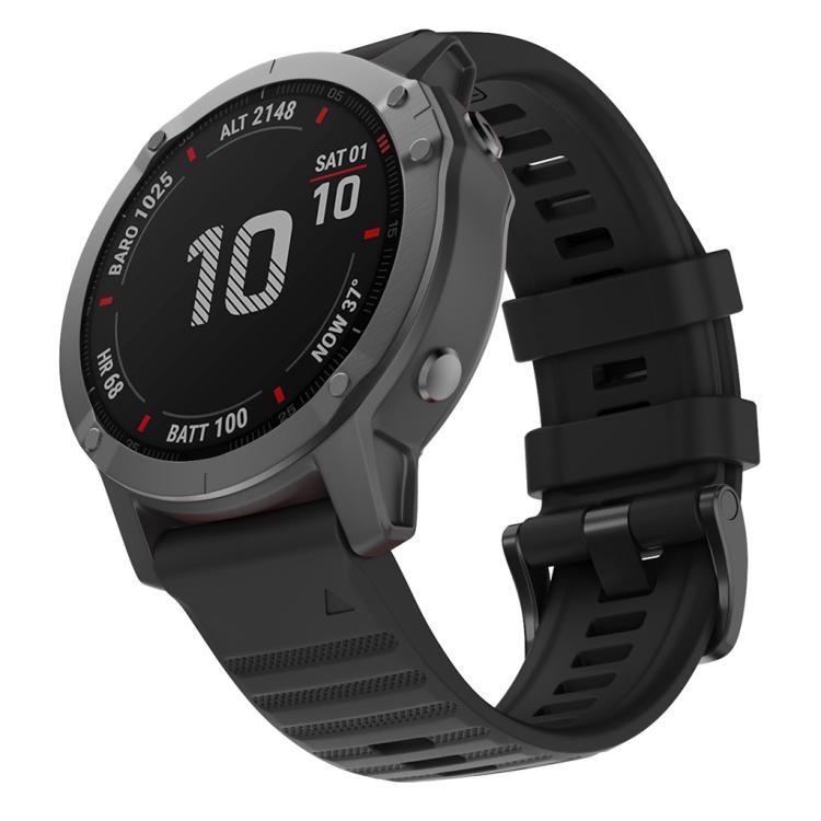 For Garmin QuickFit 26mm Kalebol Concave Texture Silicone Watch Band(Black) - free shipping - PMc TechLife - Order now!