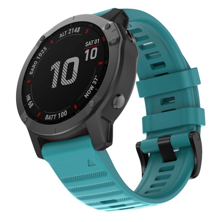 For Garmin QuickFit 26mm Kalebol Concave Texture Silicone Watch Band(Blue Green) - free shipping - PMc TechLife - Order now!