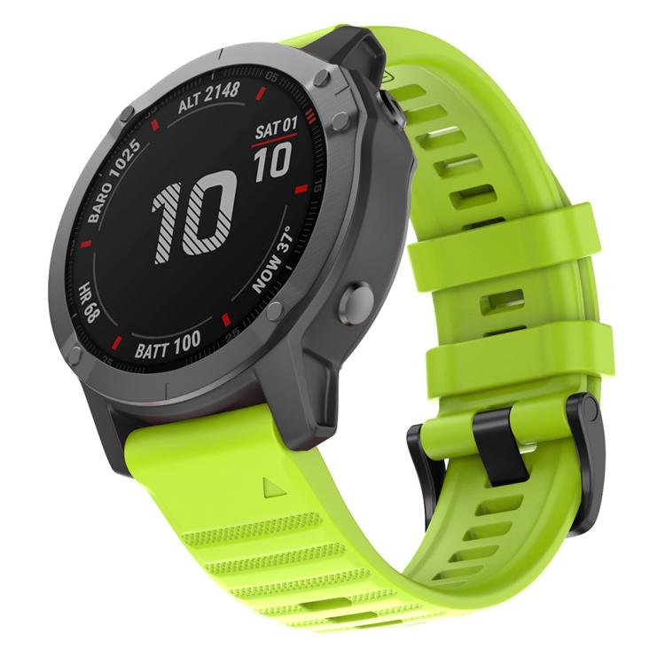 For Garmin QuickFit 26mm Kalebol Concave Texture Silicone Watch Band(Lemon Green) - free shipping - PMc TechLife - Order now!