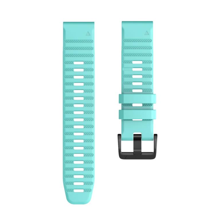 For Garmin QuickFit 26mm Kalebol Concave Texture Silicone Watch Band(Teal) - free shipping - PMc TechLife - Order now!
