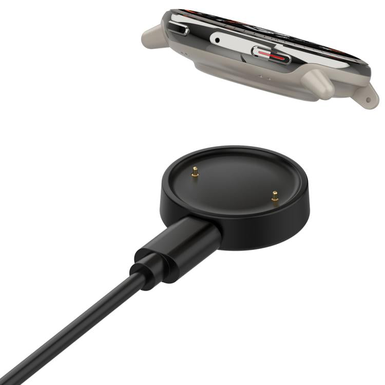 For Amazfit Bip 6 / Active 2 USB-C / Type-C Interface Adapter Split Smart Watch Charging Cable Set, Length: 1m(Black) - Charger by PMC TechLife | Online Shopping South Africa | PMC TechLife | Buy Now Pay Later Mobicred