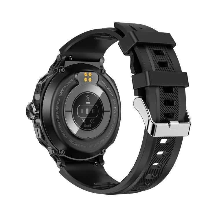 D11 1.46 inch 2 in 1 Bluetooth Earphone Smart Watch, Support Bluetooth Call / NFC / Heart Rate(Black) - free shipping - PMC TechLife - Order now!