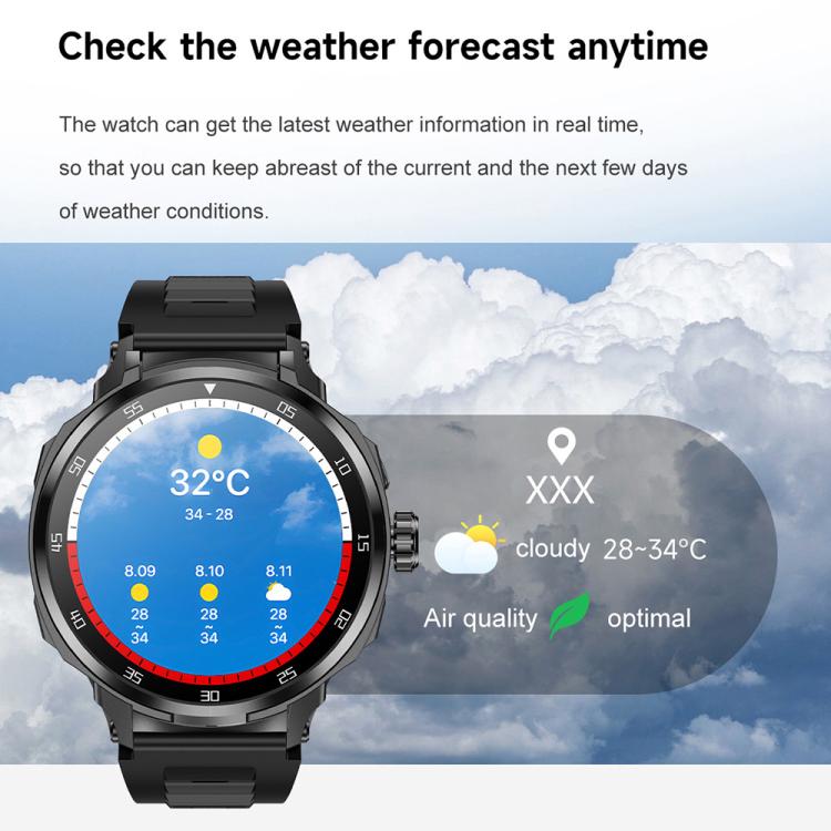 D11 1.46 inch 2 in 1 Bluetooth Earphone Smart Watch, Support Bluetooth Call / NFC / Heart Rate(Black) - free shipping - PMC TechLife - Order now!