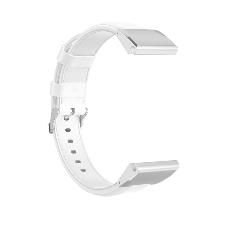 For Garmin QuickFit 26mm Kalebol Waxed Calfskin Leather Watch Band(White) - free shipping - PMc TechLife - Order now!