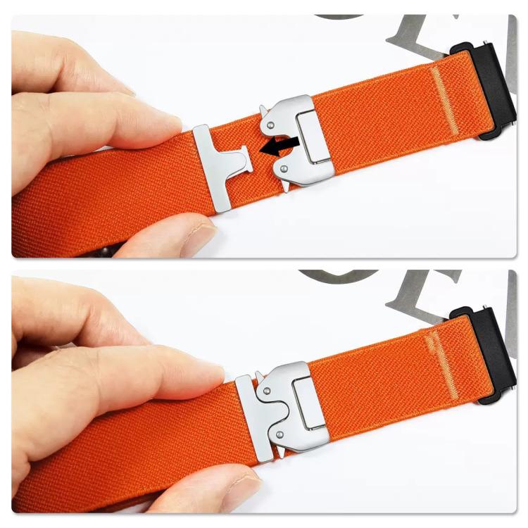 22mm Parachute Buckle Elastic Nylon Watch Band(Smoky Purple) - 22mm Bands by PMc TechLife | Online Shopping South Africa | PMc TechLife | Buy Now Pay Later Mobicred