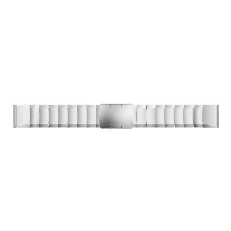 For Garmin QuickFit 26mm Kalebol Turtle Back Buckle Stainless Steel Watch Band(Silver) - free shipping - PMc TechLife - Order now!