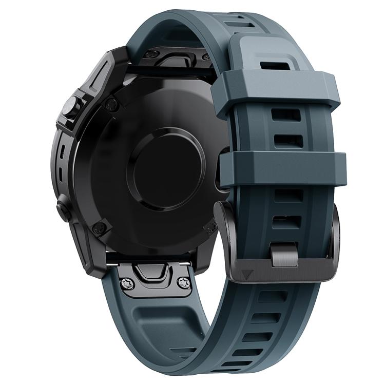 For Garmin QuickFit 22mm Kalebol Ladder Silicone Watch Band(Navy Blue) - free shipping - PMc TechLife - Order now!