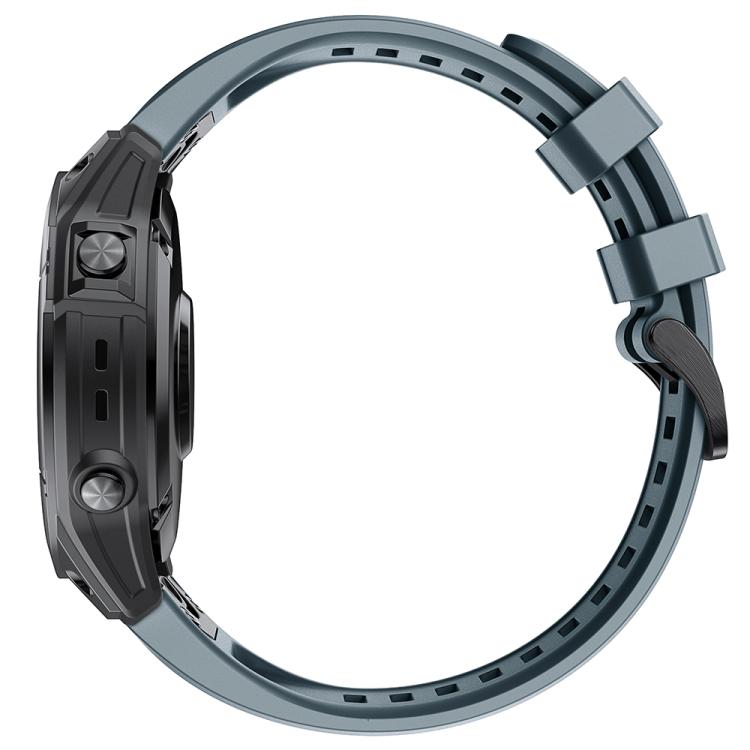 For Garmin QuickFit 22mm Kalebol Ladder Silicone Watch Band(Navy Blue) - free shipping - PMc TechLife - Order now!
