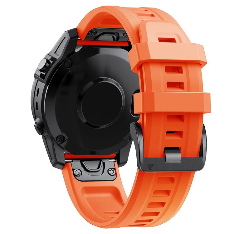 For Garmin QuickFit 22mm Kalebol Ladder Silicone Watch Band(Orange) - free shipping - PMc TechLife - Order now!