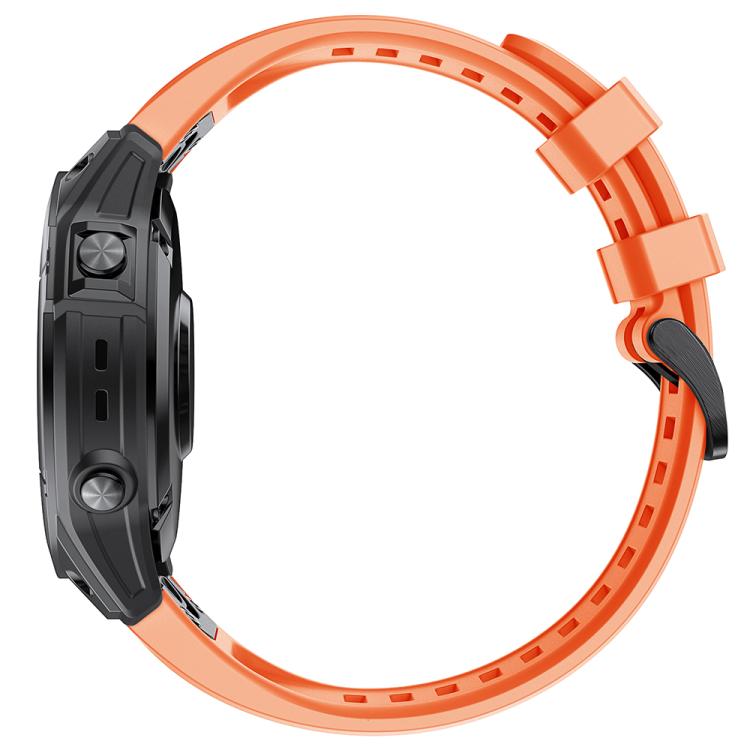 For Garmin QuickFit 22mm Kalebol Ladder Silicone Watch Band(Orange) - free shipping - PMc TechLife - Order now!