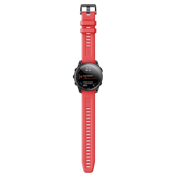 For Garmin QuickFit 22mm Kalebol Ladder Silicone Watch Band(Red) - free shipping - PMc TechLife - Order now!