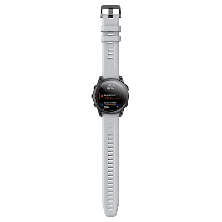 For Garmin QuickFit 22mm Kalebol Ladder Silicone Watch Band(Grey) - free shipping - PMc TechLife - Order now!
