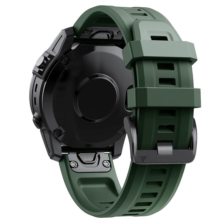 For Garmin QuickFit 22mm Kalebol Ladder Silicone Watch Band(Army Green) - free shipping - PMc TechLife - Order now!