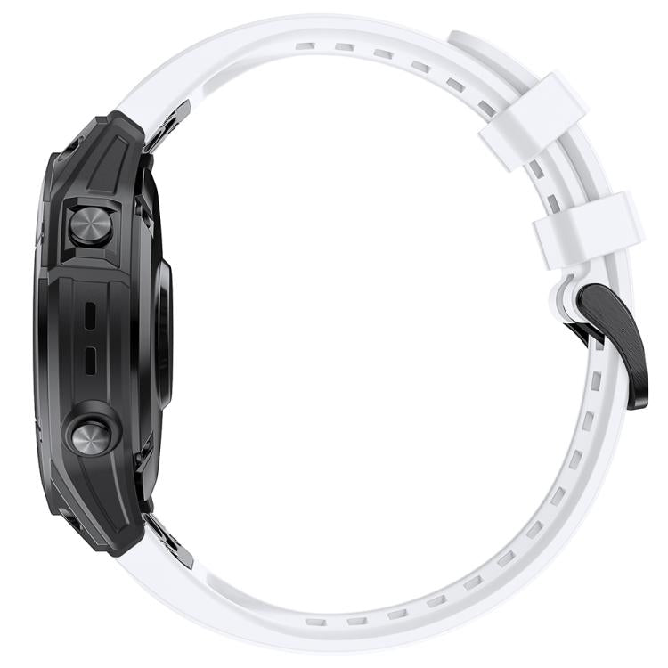 For Garmin QuickFit 26mm Kalebol Ladder Silicone Watch Band(White) - free shipping - PMc TechLife - Order now!