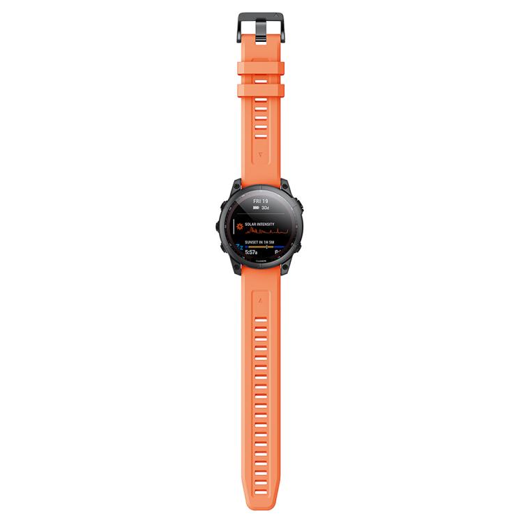 For Garmin QuickFit 26mm Kalebol Ladder Silicone Watch Band(Orange) - free shipping - PMc TechLife - Order now!