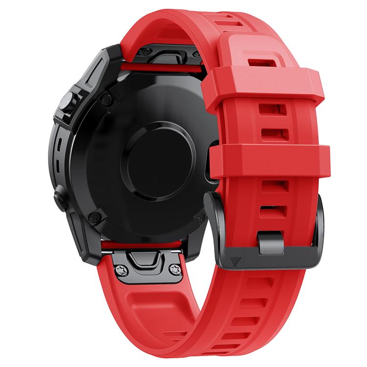 For Garmin QuickFit 26mm Kalebol Ladder Silicone Watch Band(Red) - free shipping - PMc TechLife - Order now!