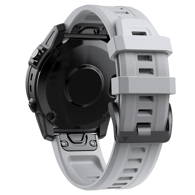 For Garmin QuickFit 26mm Kalebol Ladder Silicone Watch Band(Grey) - free shipping - PMc TechLife - Order now!