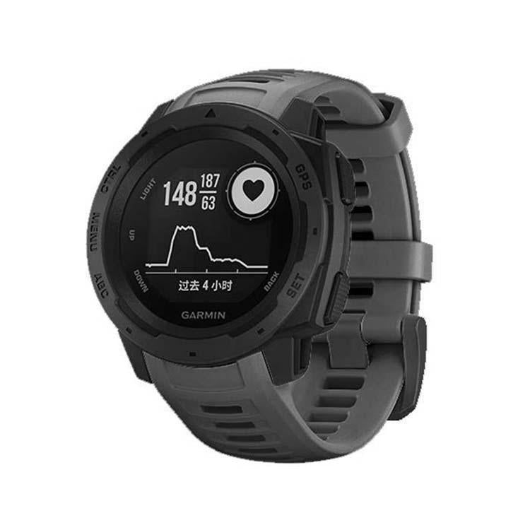 For Garmin Instinct 22mm Kalebol Steel Buckle Silicone Watch Band(Grey) - free shipping - PMc TechLife - Order now!