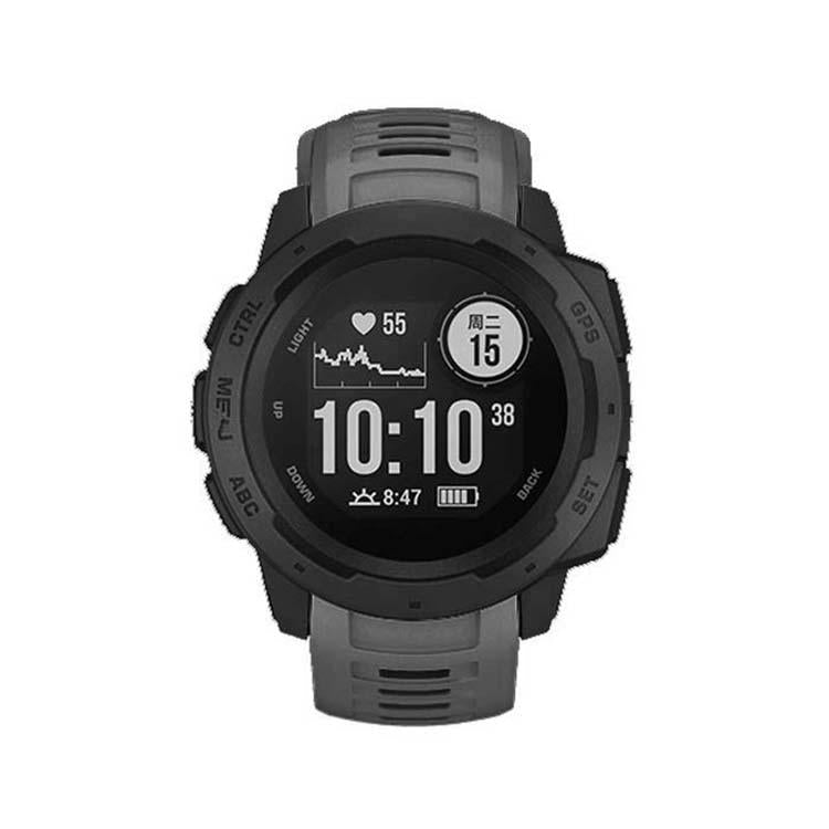 For Garmin Instinct 22mm Kalebol Steel Buckle Silicone Watch Band(Grey) - free shipping - PMc TechLife - Order now!