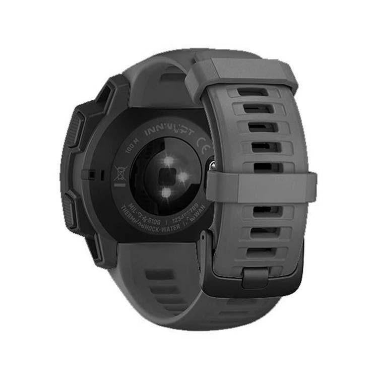 For Garmin Instinct 22mm Kalebol Steel Buckle Silicone Watch Band(Grey) - free shipping - PMc TechLife - Order now!