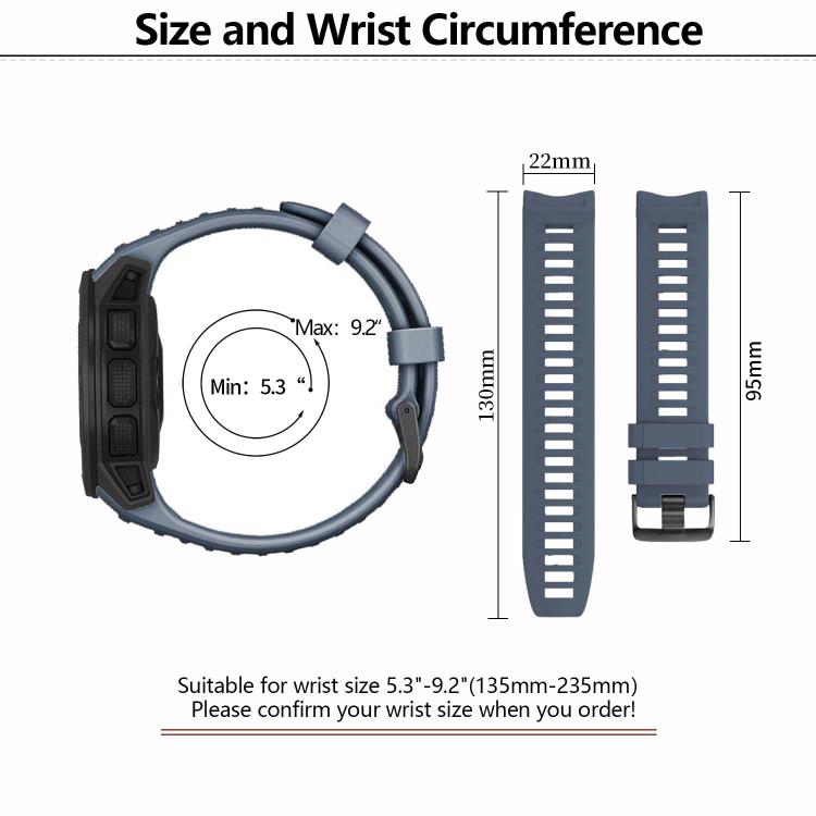 For Garmin Instinct 22mm Kalebol Steel Buckle Silicone Watch Band(Red) - free shipping - PMc TechLife - Order now!