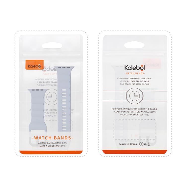 For Apple Watch 42mm / 41mm / 40mm / 38mm Kalebol Ripple Sports Silicone Strap(Fluorescent Green) - Watch Bands by Kalebol | Online Shopping South Africa | PMC TechLife | Buy Now Pay Later Mobicred