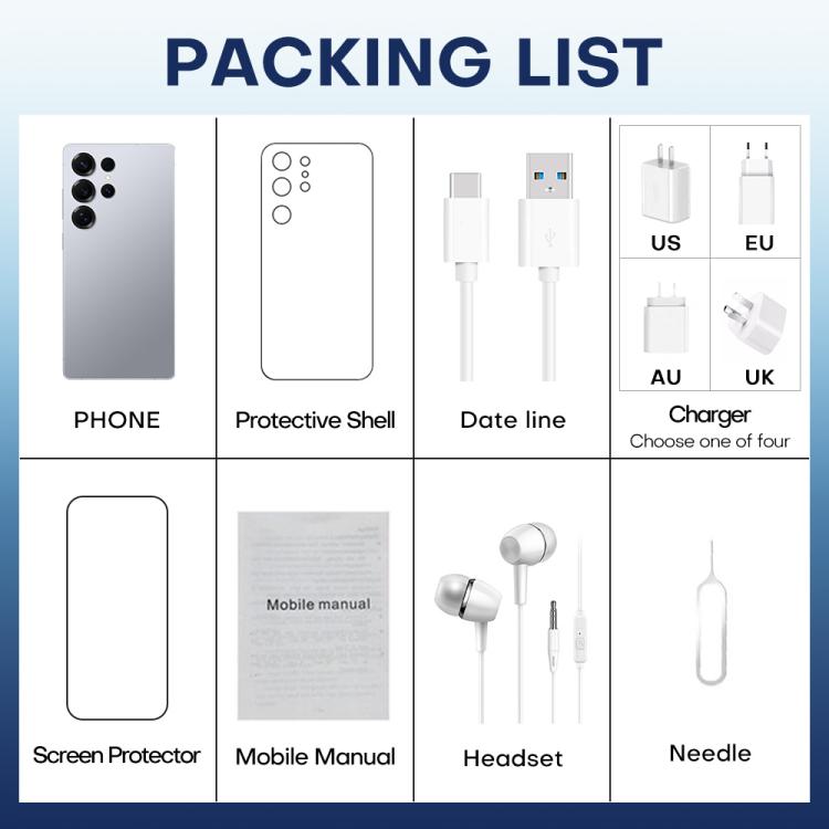 F10 / S25 Ultra, 2GB+16GB, 6.75 inch Android 8.1 MTK6753 Octa Core, Network: 3G, Dual SIM, Plug:US Plug(Titanium Black) - free shipping - PMc TechLife - Order now!