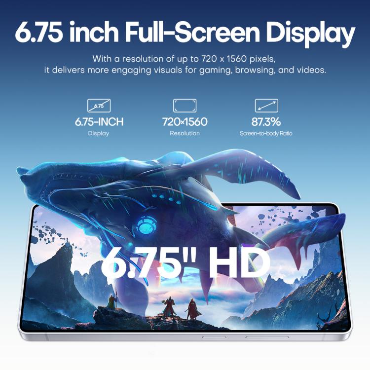 F10 / S25 Ultra, 2GB+16GB, 6.75 inch Android 8.1 MTK6753 Octa Core, Network: 3G, Dual SIM, Plug:US Plug(Titanium Blue) - free shipping - PMc TechLife - Order now!