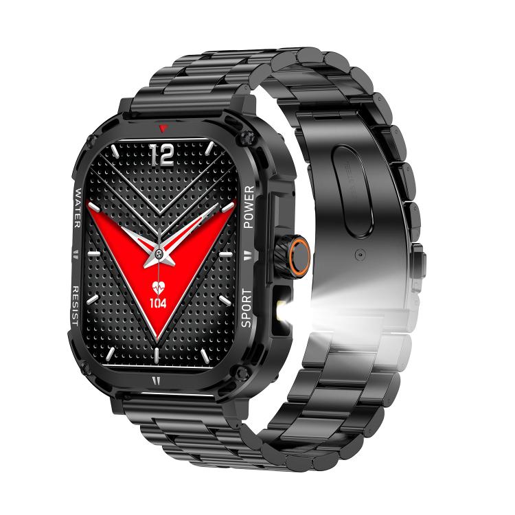 LF37 2.1 inch BT Call Smart Watch, Support Blood Oxygen / Heart Rate / Female Menstrual(Black Steel) - free shipping - PMC TechLife - Order now!