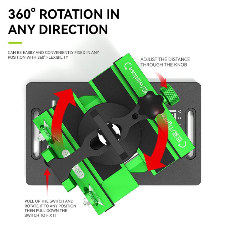 LUOWEI LW-022Pro 2  in 1 Universal 360 Rotating Phone Back Cover Separation Fixture - free shipping - PMC TechLife - Order now!
