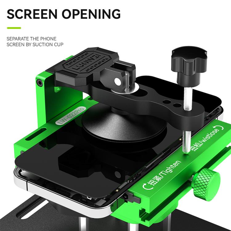 LUOWEI LW-022Pro 2  in 1 Universal 360 Rotating Phone Back Cover Separation Fixture - free shipping - PMC TechLife - Order now!