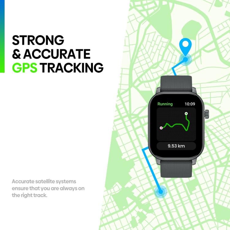 Zeblaze GTS 3 GPS 2.01 inch Screen Health & Fitness Smart Watch 3 ATM Waterproof(Space Gray) - free shipping - PMc TechLife - Order now!