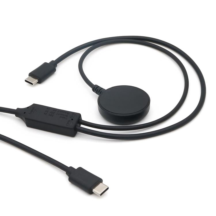 For Samsung Watch Series / Type-C Port Phone 20V 3A 60W 2 in 1 Magnetic Charging Cable, Length: 1.5m(Black) - Charger by PMC TechLife | Online Shopping South Africa | PMC TechLife | Buy Now Pay Later Mobicred
