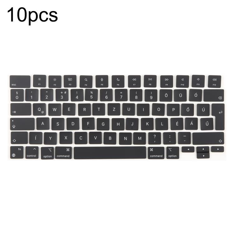 For MacBook A2681 A2941 A3113  A3114 10pcs UK Big Enter Version Keycaps, Language:Hungary - free shipping - PMc TechLife - Order now!
