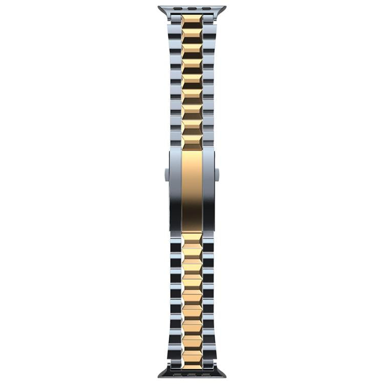For Apple Watch 46mm / 49mm / 45mm / 44mm T-shaped Turtle Buckle Detachable Titanium Watch Band(Blue Gold) - free shipping - PMc TechLife - Order now!