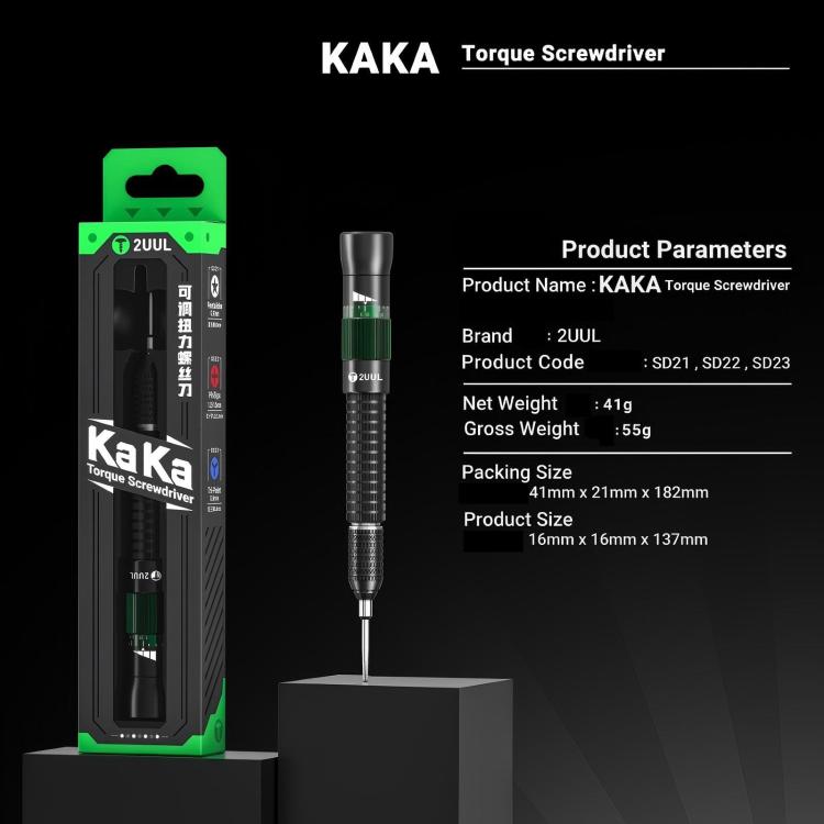 2UUL KAKA Adjustable Torque Magnetic Screwdriver, Model:Pentalobe 0.8 - free shipping - PMC TechLife - Order now!